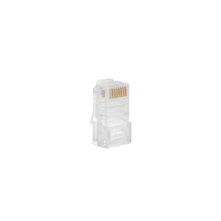 Lanberg Plug RJ45 CAT.5E UTP plug 8P8C, 100 pcs | PLU-5000 | Transparent – image 1