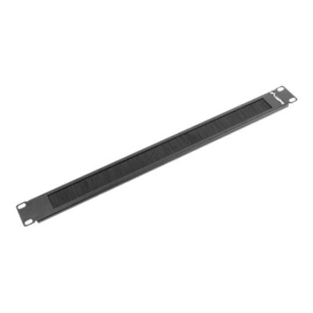 Lanberg 19" brush panel 1U | AK-1101-B | Black – nuotrauka 1