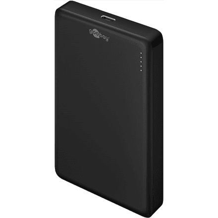 Goobay Magnetic Wireless Power Bank | 70183 | 10000 mAh | USB-C | Black – image 1