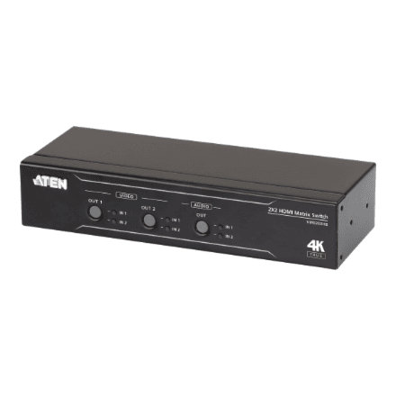 Aten | 2x2 True 4K HDMI Matrix Switch with Audio De-Embedder | VM0202HB – nuotrauka 1