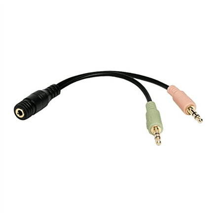 Logilink Audio Adapter 3.5 Stereo 4-Pin Female to 2 x 3.5 Stereo Male – nuotrauka 1