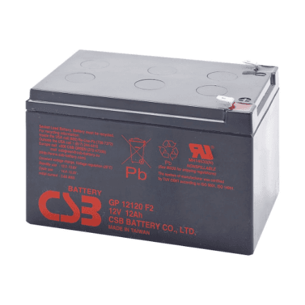 CSB Battery Battery 12V 12Ah F2 Pb | GP12120 – nuotrauka 1