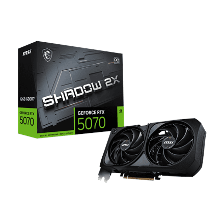MSI GeForce RTX 5070 12G SHADOW 2X OC Bulk Pack · NVIDIA · 12 GB – nuotrauka 1