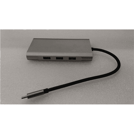 SALE OUT. Raidsonic Icy Box IB-DK4040-CPD USB Type-C Docking Station with two video interfaces | USED, REFURBISHED, WITHOUT ORIGINAL PACKAGING AND MANUALS – image 1