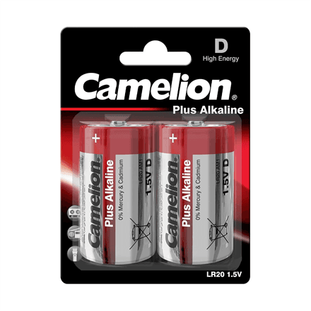 Camelion | D/LR20 | Plus Alkaline | 2 pc(s) – nuotrauka 1