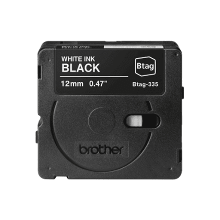 Brother BTAG-335 | White on Black | Btag – nuotrauka 1