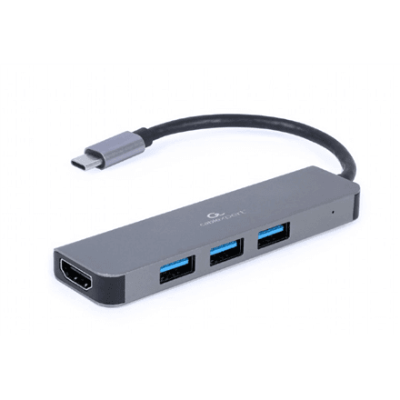 Cablexpert USB Type-C 2-in-1 multi-port adapter (Hub + HDMI) – nuotrauka 1