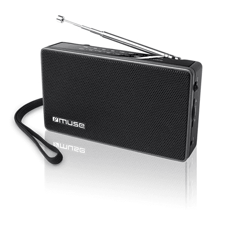 Muse | M-030R | 2-band portable radio | Black – nuotrauka 1