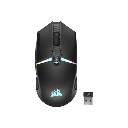 Corsair | Gaming Mouse | NIGHTSABRE RGB | Wireless | Bluetooth, 2.4 GHz | Black – nuotrauka 1