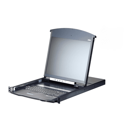 Aten KL1108VNA-AG 8-Port Cat 5 Dual Rail KVM over IP Switch with Virtual Media – image 1