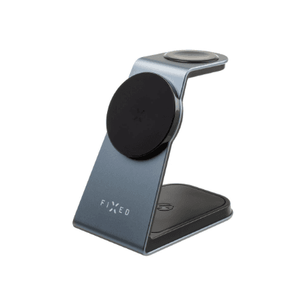 Fixed | MagPowerstation ALU stand with wireless charging 3 in 1 | FIXMPOS-AL-GR – nuotrauka 1