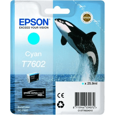 Epson T7602 | Ink Cartridge | Cyan – image 1