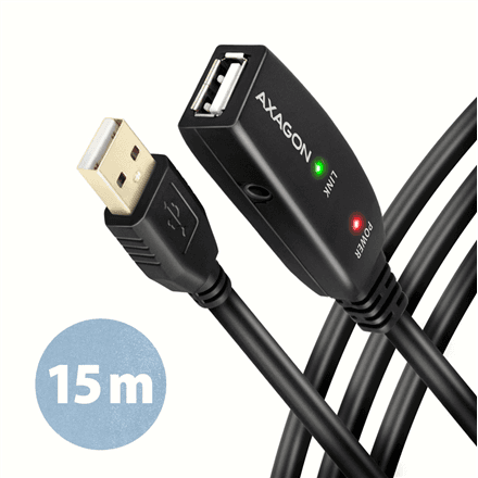 AXAGON | USB repeater cable, 15 m | ADR-215 | USB Type A - USB Type A – nuotrauka 1
