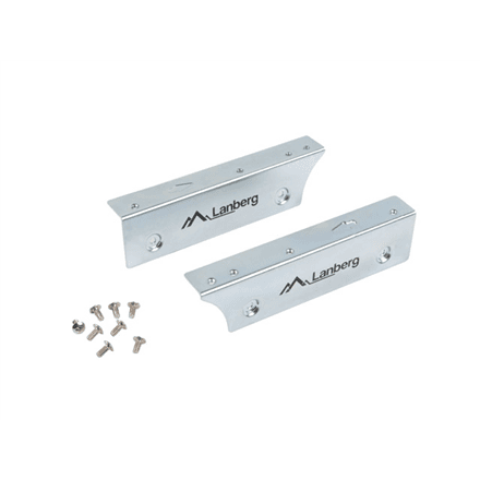 Lanberg Mounting Frame for 2.5" SSD/HDD to 3.5" Bay | IF-35-25 | Silver – image 1