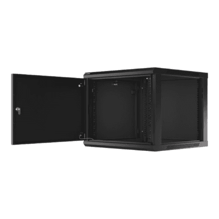 Lanberg Rack cabinet 19" wall-mount 9U/600x600 (flat pack) for self-assembly with metal door – image 1