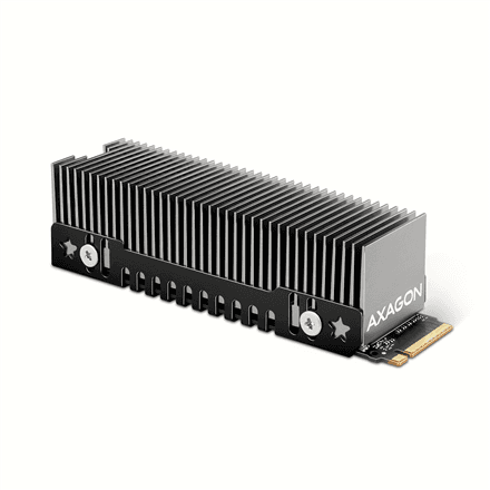 AXAGON Aluminum passive cooler for single and double-sided M.2 SSDs size 2280, height 24 mm | CLR-M2XT – nuotrauka 1