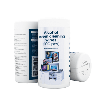Gembird | Alcohol Screen Cleaning Wipes (100 pcs) | CK-AWW100-01 | Screen cleaning wipes – image 1