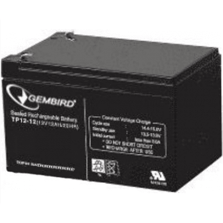 EnerGenie | Rechargeable battery 12 V 12 AH for UPS – nuotrauka 1