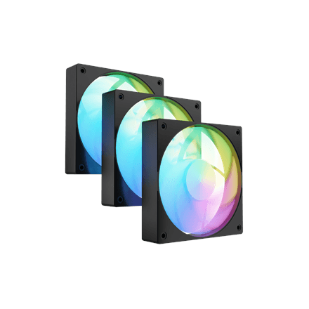 Fury Sai S12 ARGB PWM, 3-pack | Fan | Black – nuotrauka 1