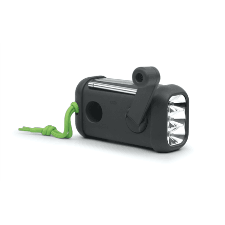 Muse Portable Solar Radio with Crank and Flashlight – image 1