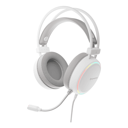Genesis RGB Gaming Headset | Neon 613 G2 | Wired | Over-ear | Microphone | White – image 1