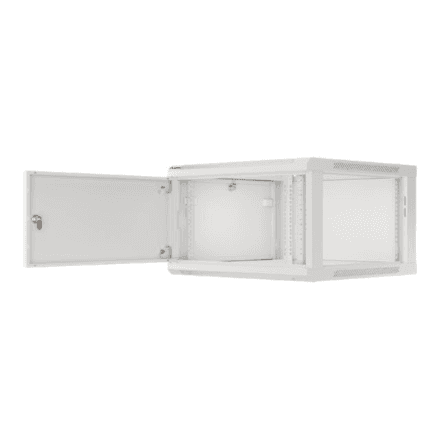 Lanberg Rack cabinet 19" wall-mount 6U/600x600 for self-assembly with metal door (flat pack) – image 1