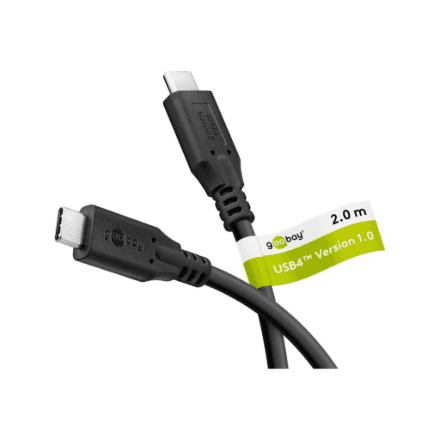 Goobay | USB-C Cable, USB4, 100 W, 20 Gbit/s, Power Delivery, 2 m | 74197 – nuotrauka 1