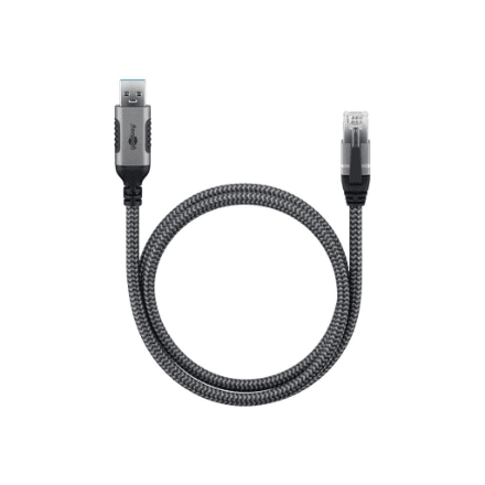 Goobay | USB-A 3.0 to RJ45 Ethernet Cable, 1 m | 70299 – nuotrauka 1