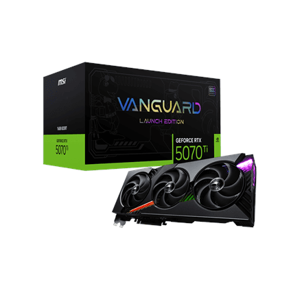MSI GeForce RTX 5070 Ti 16G VANGUARD SOC LAUNCH EDITION · NVIDIA · 16 GB – nuotrauka 1