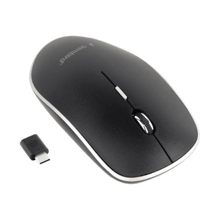 Gembird | Silent Optical Mouse | MUSW-4BSC-01 | Wireless | USB-C | Black – image 1