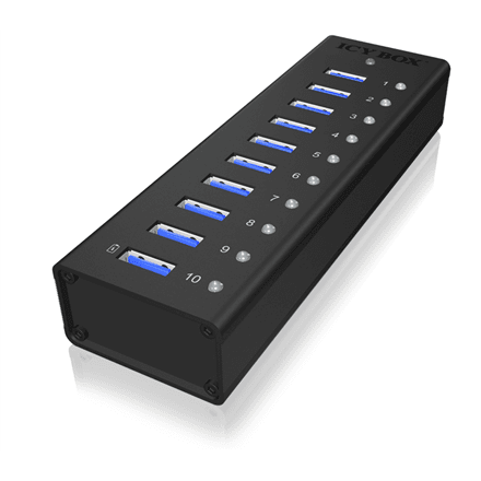 Raidsonic | 10 port USB 3.0 Hub | Icy Box IB-AC6110 – image 1