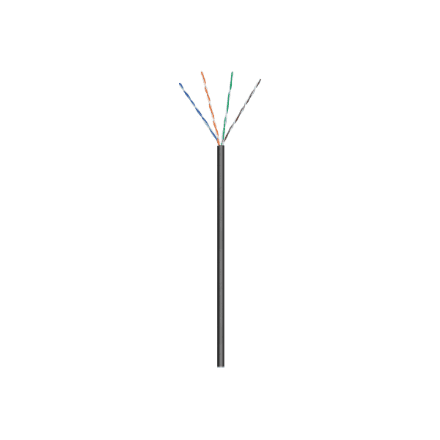 Goobay Outdoor Network Cable | CAT 5e U/UTP | AWG 26/7 | Cable length: 100 m | Black – image 1