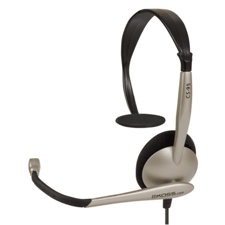 Koss | Headphones | CS95 | Wired | On-Ear | Microphone | Black/Gold – image 1