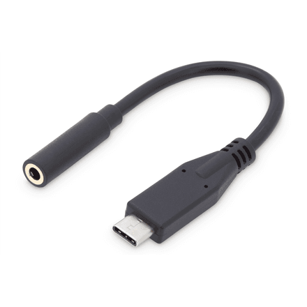 Digitus USB Type-C Audio adapter cable, Type-C - 3.5mm M/F, 0.2m, Audio input/output, Version 3.1 – image 1