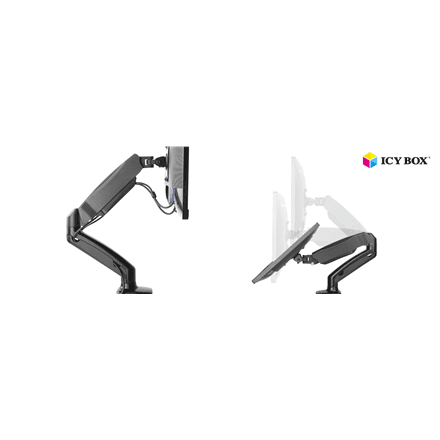 ICY BOX IB-MS303-T Monitor stand with desk mounted base for a screen size up to 27" | Raidsonic – nuotrauka 1