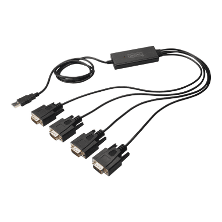Digitus | USB 2.0 to 4xRS232 Cable | DA-70159 | USB to Serial Adapter – nuotrauka 1