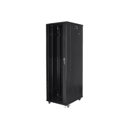Lanberg | Rack cabinet 19" free-standing 42U/600x1000 (flat pack) | FF01-6042-12B | Black – image 1
