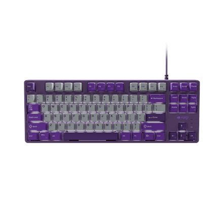 Fury | Kanabo K2 | Gaming Keyboard | Wired | US | Linear | Gray/Purple – nuotrauka 1