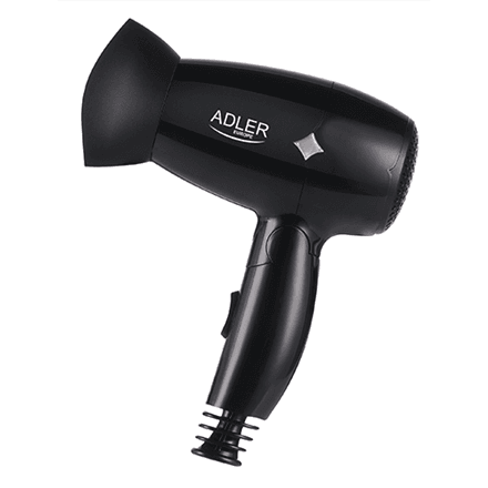Adler | Hair Dryer | AD 2251 | 1400 W | Number of temperature settings 2 | Black – nuotrauka 1