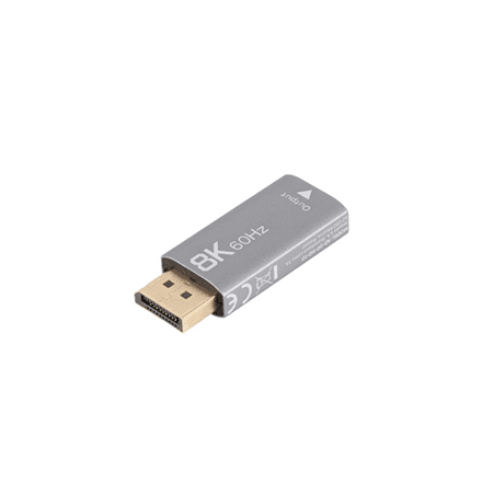 Lanberg Displayport (M) to HDMI (F) Adapter 8K, Silver | AD-DP-HD-03 – image 1