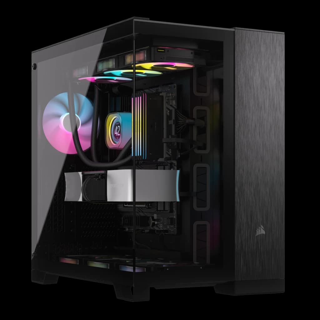 Corsair Dual Chamber PC Case | 6500X | Black/Obsidian Aluminum | Mid-Tower | ATX – nuotrauka 1
