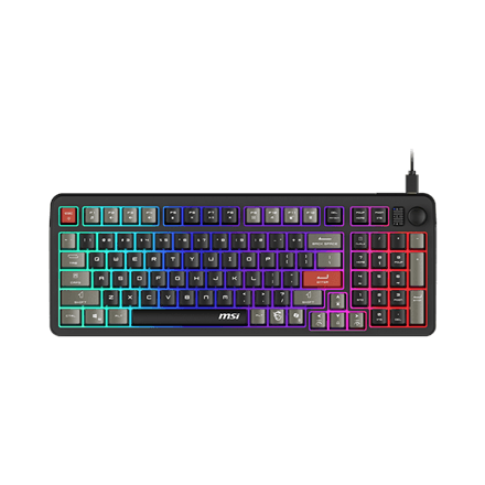 MSI FORGE GK110 US | Gaming keyboard | Wired | US | Membrane | Black – nuotrauka 1