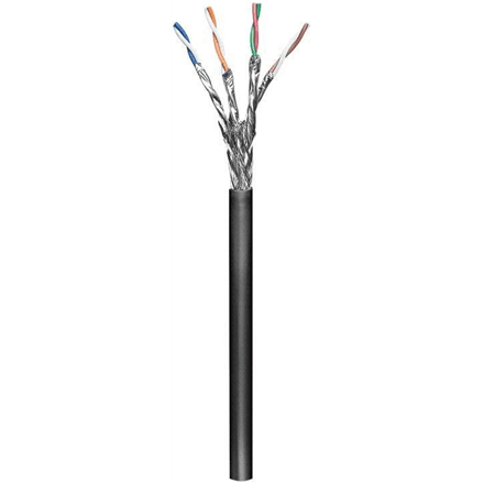 Goobay | CAT 6 outdoor network cable, S/FTP (PiMF) | 57197 | Black – nuotrauka 1