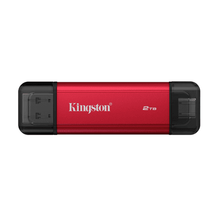 Kingston Dual Portable Solid-State Drive, USB Type-A and Type-C · 2000 GB · Solid-state drive interface USB 3.2 Gen 2 – nuotrauka 1