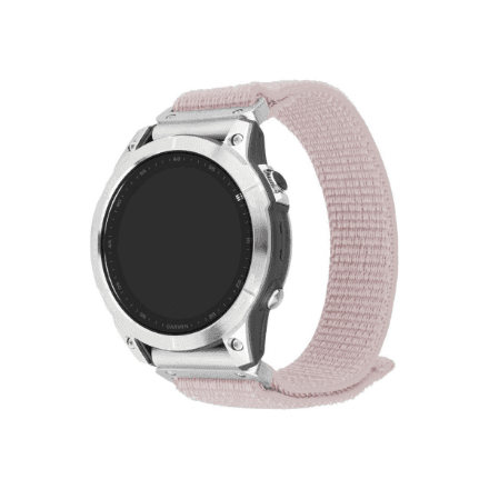 Fixed | Sporty Strap for Garmin QuickFit 22mm | 160-210 mm | Rose gold | Nylon – nuotrauka 1