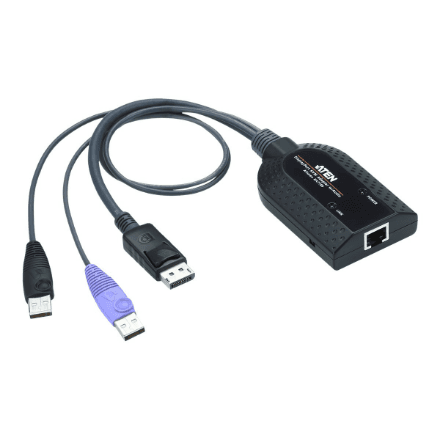 Aten USB DisplayPort Virtual Media KVM Adapter Cable (Support Smart Card Reader and Audio De-Embedder) · Aten · USB DisplayPort Virtual Media KVM Adapter Cable (Support Smart Card Reader and Audio De-Embedder) – nuotrauka 1