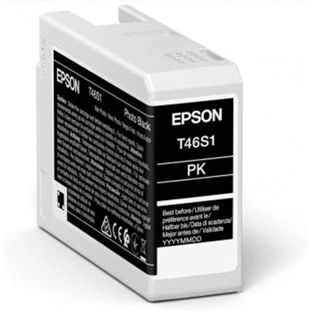 Epson UltraChrome Pro 10 ink | T46S1 | Ink cartrige | Photo Black – nuotrauka 1