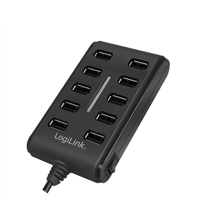 Logilink | USB Hub 10-Port USB2.0 with power adapter 3.5A | UA0125 – image 1