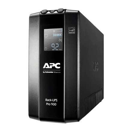 Schneider Electric APC Back-UPS Pro, Tower, 6x IEC C13 outlets, AVR, LCD, user-replaceable battery · BR900MI · 900 VA – nuotrauka 1