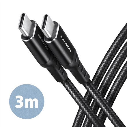 AXAGON | Data and charging cable, 3 m | BUCM-CM30AB | USB Type C to USB Type C – nuotrauka 1